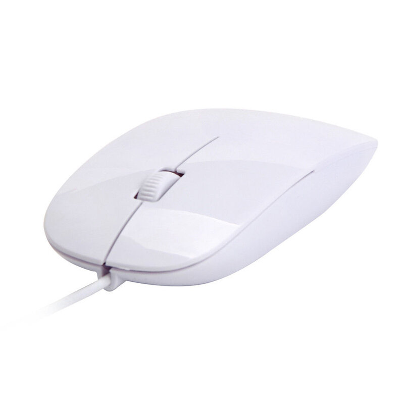 Mini souris de jeu ergonomique filaire ultra-mince, 7 boutons, LED, ordinateur de bureau, ordinateur portable, 256, noir, blanc, mignon