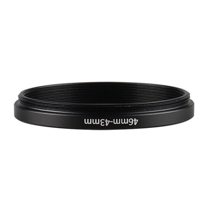 Aluminiowy filtr stopniowy 46mm-43mm 46-43mm 46 do 43 Adapter filtra obiektyw Adapter do obiektywu Canon Nikon Sony DSLR