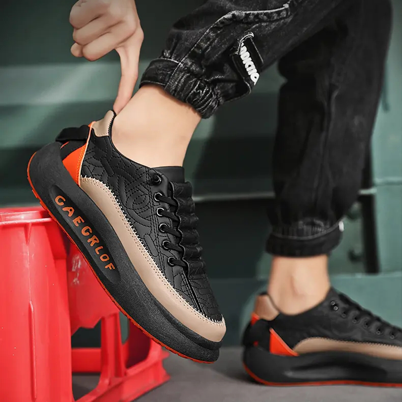 Spring New Trend Sneakers Round Toe Wear-resistant Casual Sports Shoes Fashion Outdoor Comfortable Non-slip Men Shoes Size 39-44