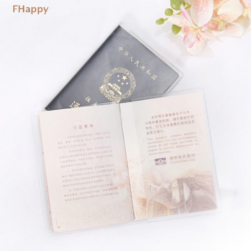 Travel Waterproof Dirt Passport Holder Cover Wallet Transparent PVC ID Card Holders Business Credit Card Holder Case Pouch