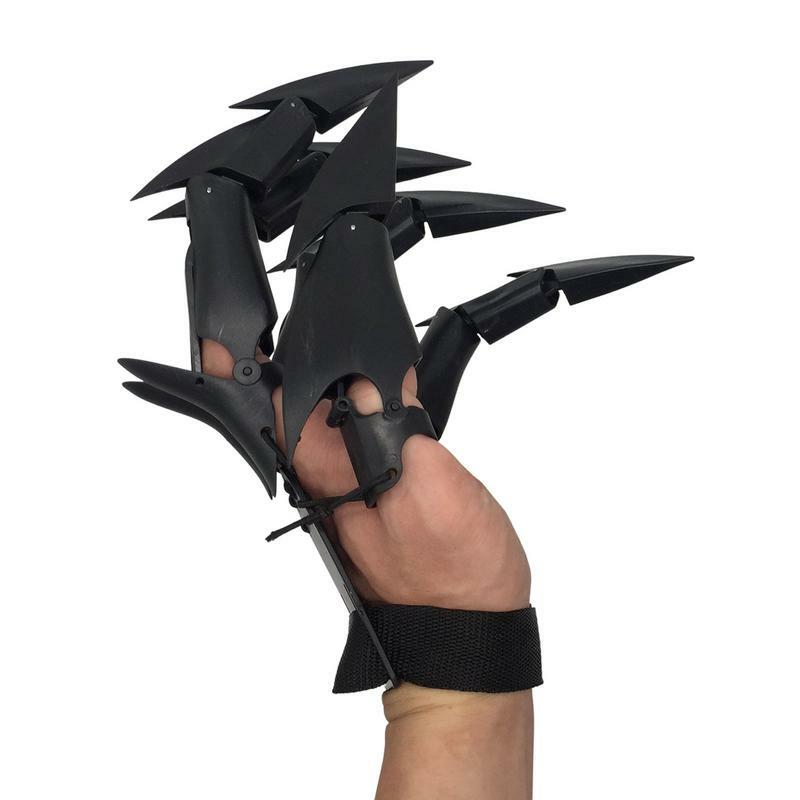 Títeres de dedo de Cosplay flexibles con dedos articulados largos, accesorios de Cosplay de miedo para fiestas temáticas de Halloween, casas embrujadas