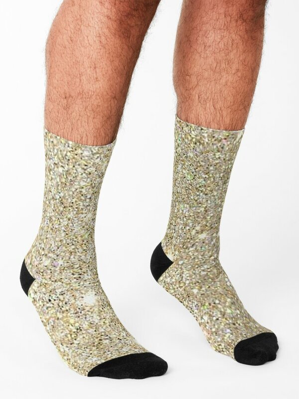 Goldene Farbe Muster Socken Weihnachten Strumpf Socken Baumwolle Junge Kind Socken Frauen