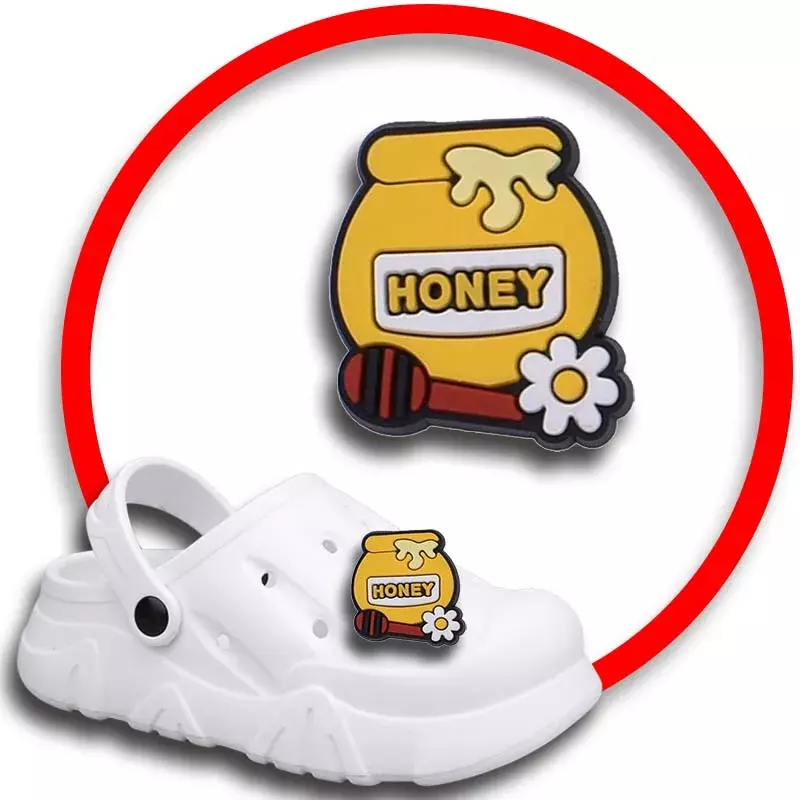 1pcs Pins for Crocs Charms Shoes Accessories Bee Decoration Jeans Women Sandals Buckle Kids Favors Men Badges Boy Girl Gift
