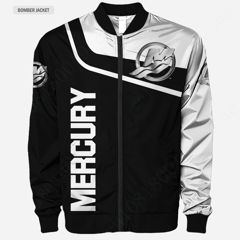Mercury-3D Jaqueta bomber blusão para homens, Harajuku Parkas, Jaquetas, Techwear, Uniforme de Beisebol, Casacos grossos, Roupas