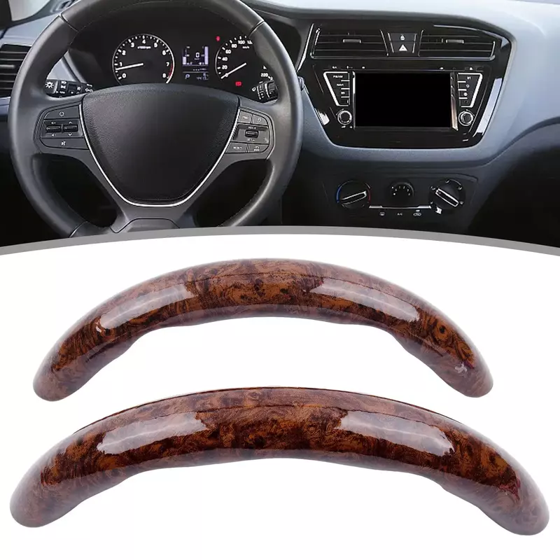 Cover Steering Wheel Cover 2PCS 2x 37-38cm Accessories Car Non-Slip Peach Wood Replacement Universal Practical