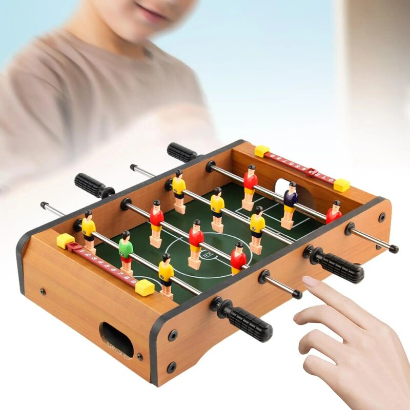 Tabletops Football Table Games Educational Toys Gift Portable Table Top Football for Game Room Outdoor Indoor Family Game Adults