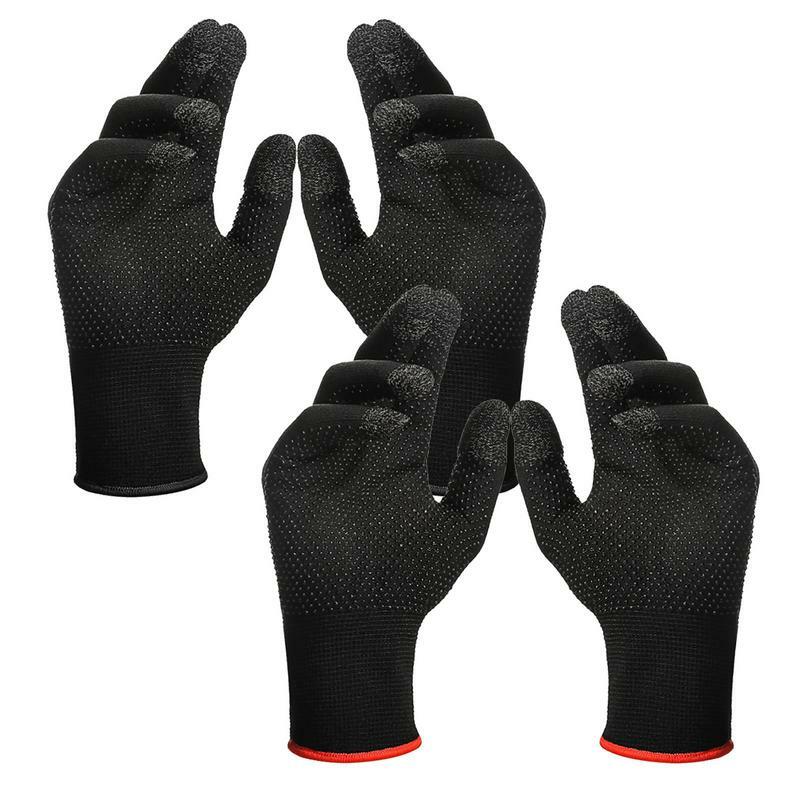 2 sztuki rękawice zimowe rękawice termiczne zimowy rękawica do ekranów dotykowych palec dotykowy z żelem krzemionkowym w kropki, poślizgowe podparcie dłoni