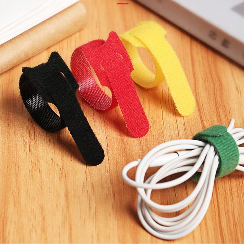 100Pcs Cable Management Band Practical Cable Straps Wire Organizer Wear-resistant Cable Management Belt Office Supply