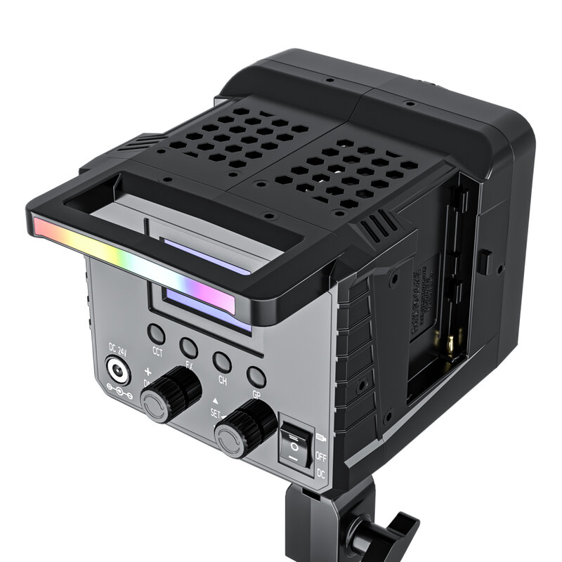 Sokani RGB 2 색 LED 비디오 조명 앱 제어, 사진 비디오 녹화 야외 촬영용 보웬스 마운트 조명, X100, 100W