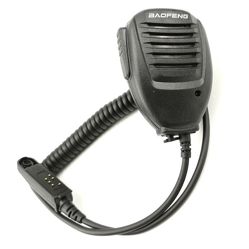 Baofeng UV-9R Plus/Pro asli, mikrofon Speaker PTT bahu tahan air untuk UV-XR BF-9700 UV-S22 Walkie talkie Pro 10 buah