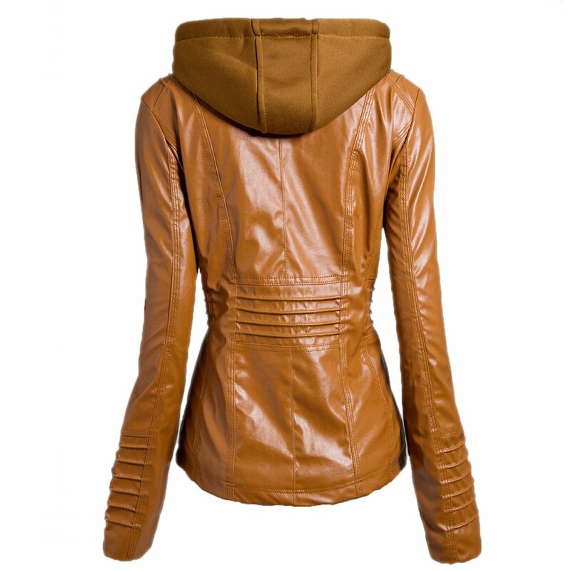 女性のための革のオートバイのジャケット,ベーシックなジャケット,パンクのボンバー,衣類,トップコート,春と秋