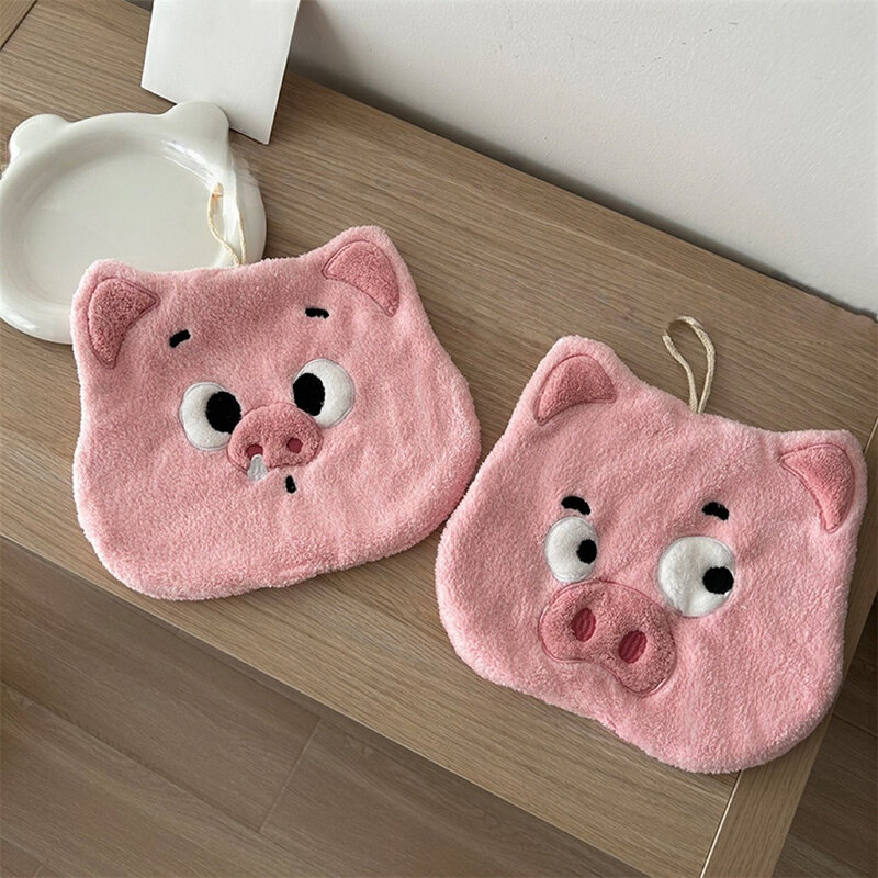 Cute Hand Towel Lovely Easy To Use Gentle No Shedding Convenient Suspension Design Durable Hanging Cloth Hangable Towel Towel