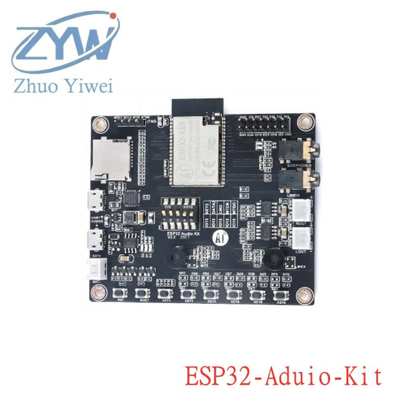 ESP32บอร์ดพัฒนาซอฟต์แวร์ Aduio ESP32-Audio-Kit ESP32-A1S แบบแกนคู่เป็นแบบไร้สายโมดูล ESP32-Aduio-Kit 8เมตร