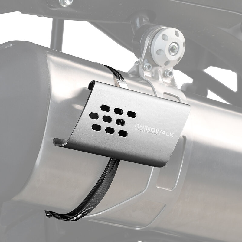 Rhinowalk – couvercle de protection thermique pour tuyau d'échappement de moto, 1 ou 2 pièces, protection de moteur universel, accessoires Anti-brûlure