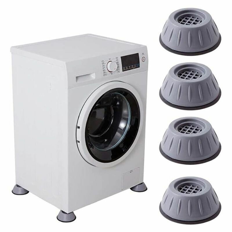 Piedini per lavatrice antivibranti universali supporto per Raiser per mobili piedini per supporto ammortizzatore in gomma silenziosa per frigorifero