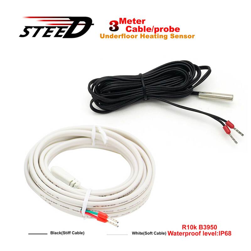3M kabel wodoodporny IP68 czujnik temperatury czujnik NTC dla termostat do ogrzewania podłogowego akcesoria do telefonu