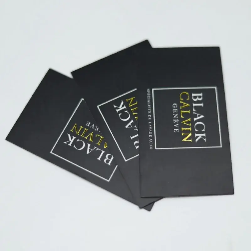 Foil Printing Paper Business Card, Hot Stamping, Ouro e prata, Produto personalizado, Luxo, Serviço de impressão, Comércio exterior