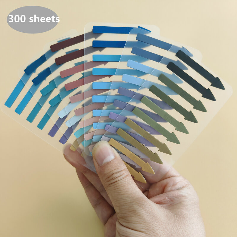 300 Vellen Transparante Fluorescerende Indextabs Pijl Voor Huisdieren Markeert Plakbriefje Voor Paginamarker Planner Stickers Kantoorschool