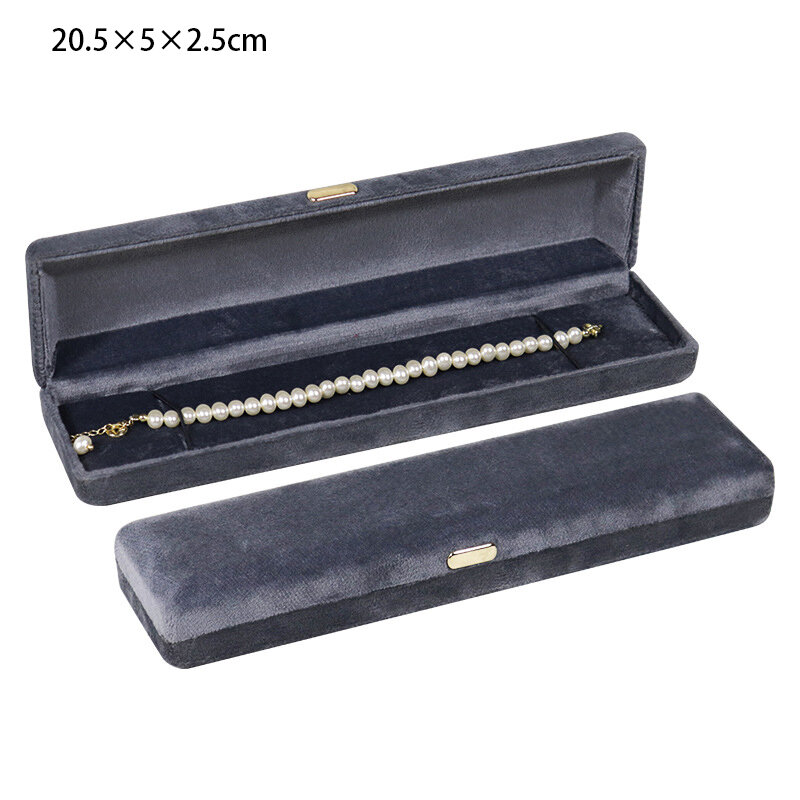 Confezione regalo di gioielli ottagonali in velluto di alta qualità per le donne orecchini di collana solida Vintage anelli portagioie portagioie portagioie