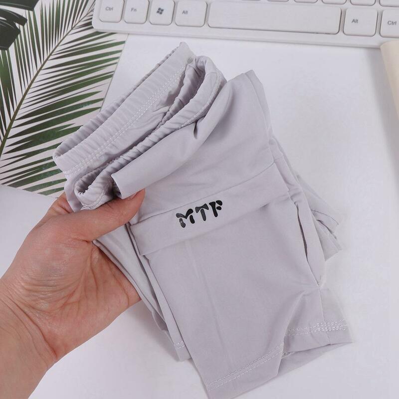 New Ice Silk Loose Letters Sunscreen UV Arm Sleeves Women's Fashion Outdoor Cycling Sports Sleeve Clothing Accessories