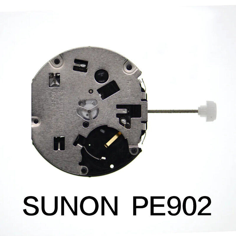 Movimiento de cuarzo Sunon PE90, piezas de reparación de reloj, tres manos con 3 ojos, fecha, cronógrafo pequeño, segundo minuto, 24 horas