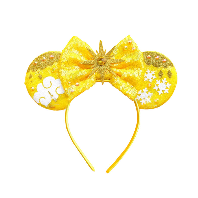 Diadema de Disney Encanto Mirabel para niña, diadema de Mickey Mouse, lazo de mariposa, accesorios para el cabello de Cosplay, regalo de figura de Anime