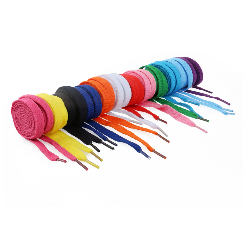 12 Pairs Flat Shoe Laces For Sneakers Rainbow Shoe Laces For Sneakers Shoe Laces Colorful Flat Shoe Laces For Sneakers