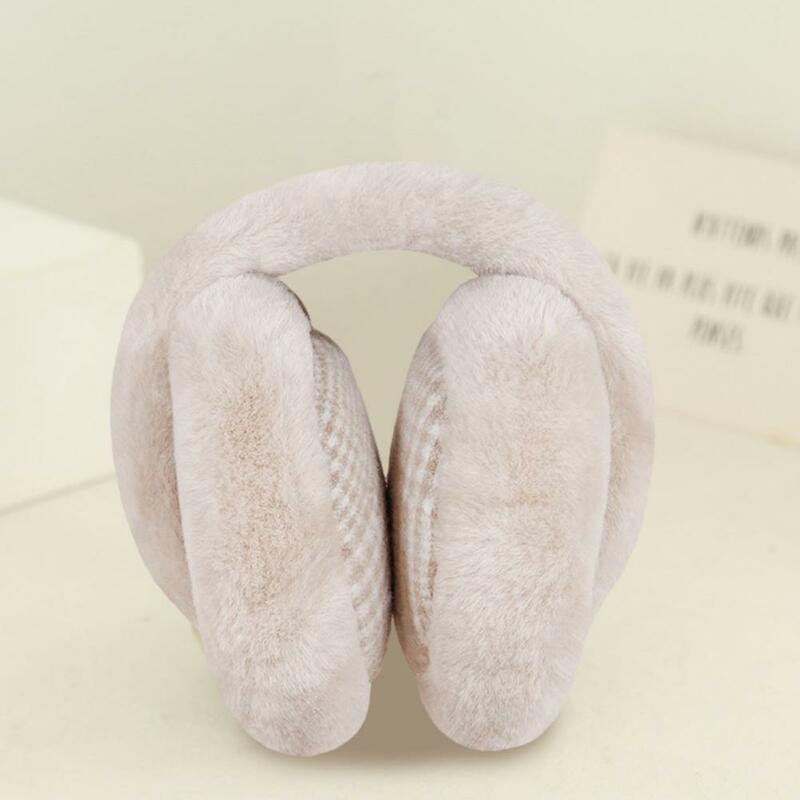 Plush Earmuffs Fashionable Unisex Ultra-thick Folding Earmuffs Super Soft Resistant Winter Ear Warmers for Outdoor Comfort