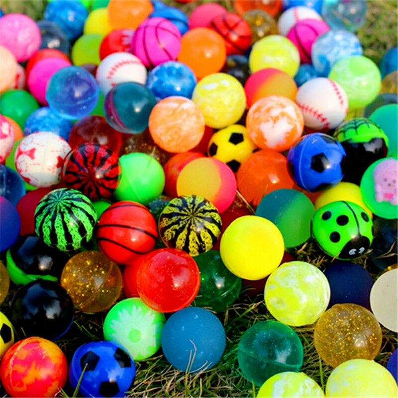20 pz piccola palla di gomma da salto Anti Stress palle rimbalzanti bambini giochi d'acqua giocattoli da bagno giochi all'aperto giocattolo educativo per i bambini