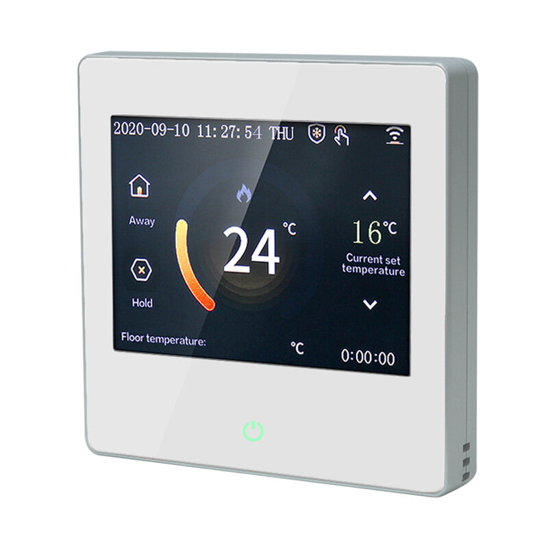 Touch Screen a colori da 3.5 pollici Doodle WIFI Smart termostato riscaldamento a pavimento elettrico controllo vocale APP sospeso ad acqua