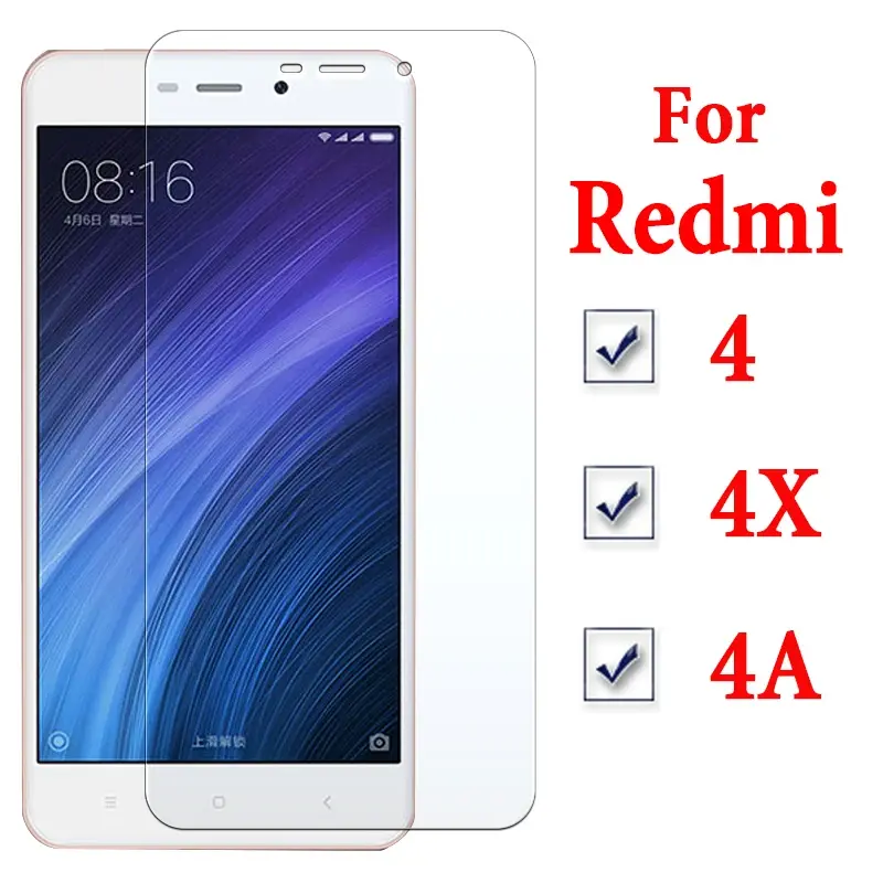 Protecteur en verre trempé pour Xiaomi, protection pour Redmi 4x 4a 4 ksiomi x4 a4 a x mi xiaomi xaomi redme rdmi redmi4