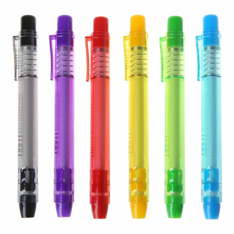 크리 에이 티브 프레스 유형 펜 모양 지우개 쓰기 그리기 연필 지우기 학생