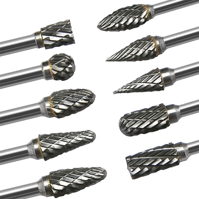 1x Tungsten Carbide Rotary File Hard Alloy Rotary Bur Drill Bit Engraving Cutter Carbide Rotary File Tungsten Wood Stone Carving
