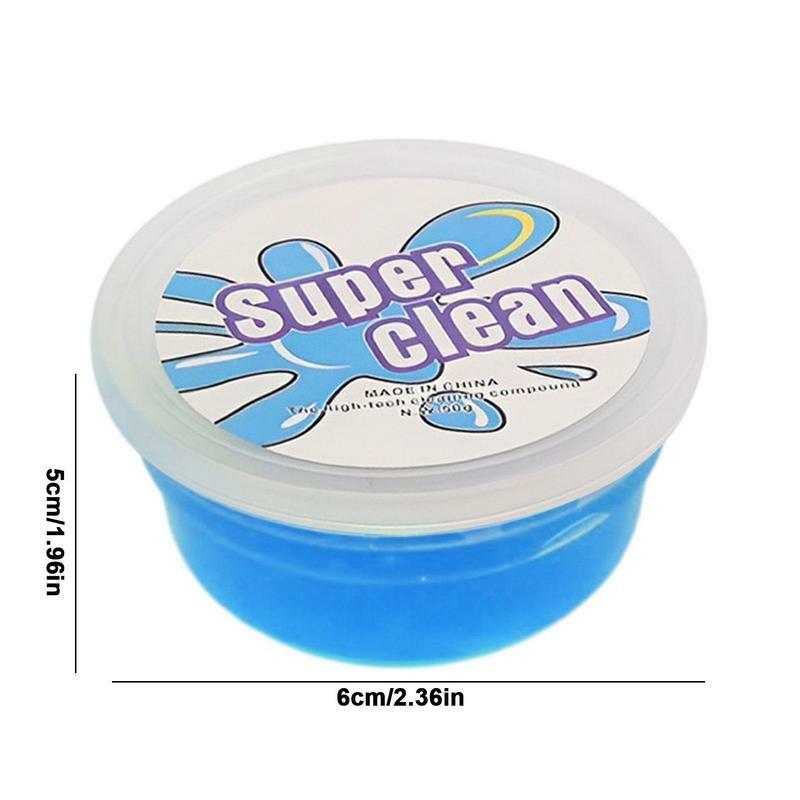 2pcs Super Dust Clean Clay Dust Keyboard Cleaner SlimeToys Cleaning Gel Car Gel Mud Putty Kit Car Interior Cleaning Supplies