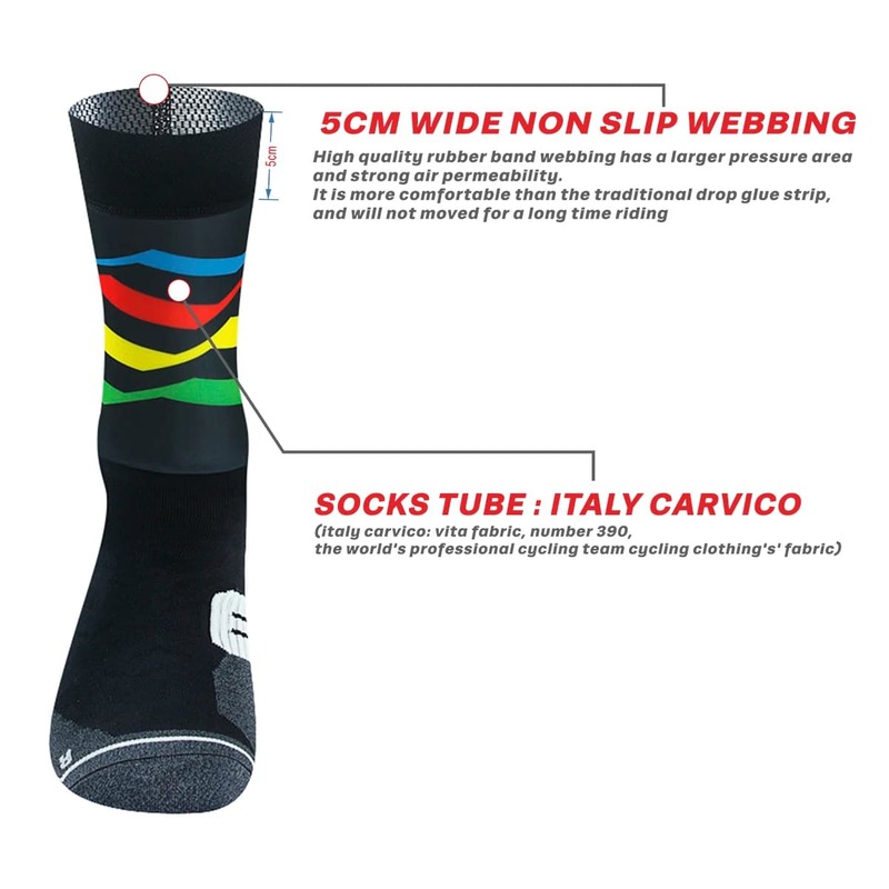 Профессиональные спортивные нескользящие носки, компрессионные велосипедные носки для мужчин и женщин, уличные спортивные носки