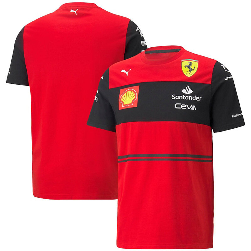 2023 Le Mans Racing F1 Jersey Fans Racing Sportswear 55 16 Special Edition Men's O Neck T-shirt Breathable Short Sleeves Ferrari