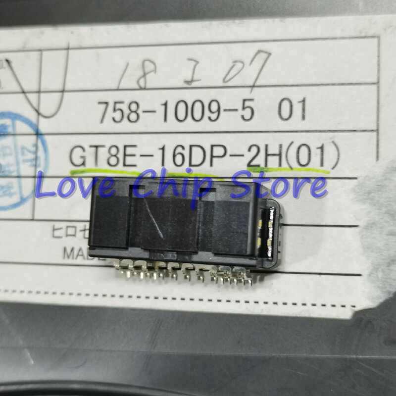 10 Buah GT8E-16DP-2H(01) Konde HEADER SMD R/A 16POS 16P 2MM Konektor Baru dan Asli