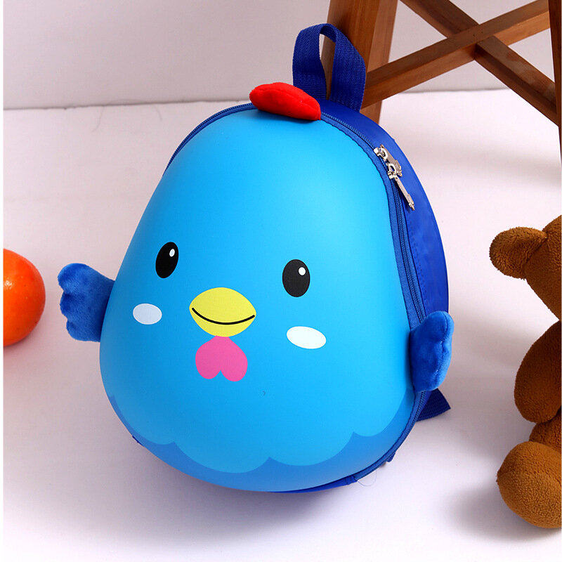 Милый мультяшный жесткий школьный рюкзак для мальчиков и девочек в детском саду Детский рюкзак с двумя лямками в виде яиц
