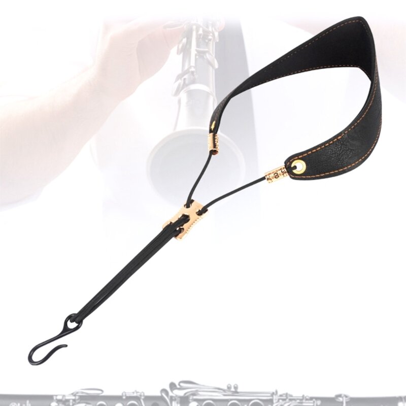 Saxophon halsband mit weichem Leder, gepolstert für Altspitzen Klarinetten-Obosax