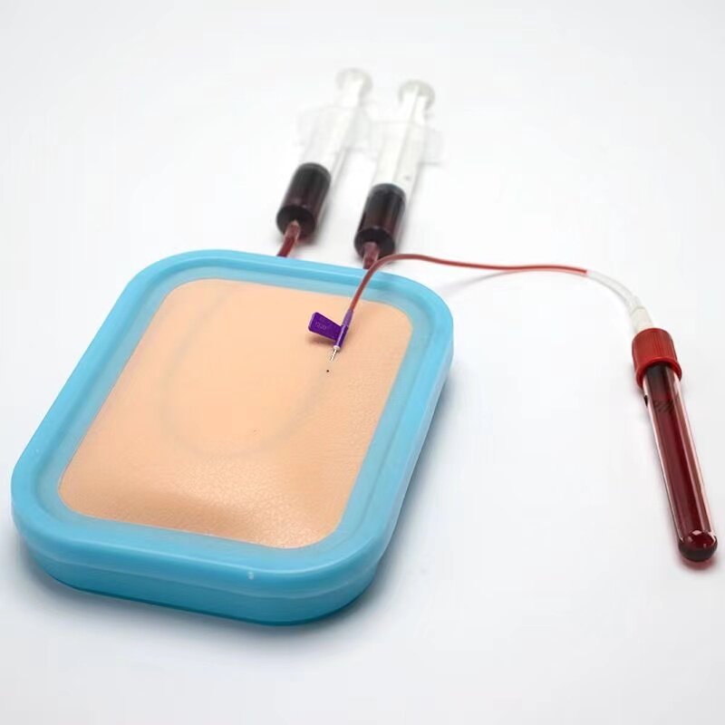 Pielęgniarki dożylne wstrzyknięcie dożylne IV podkładka szkoleniowa z powrotem krwi uczą się silikonowego modelu praktyki zszywania skóry