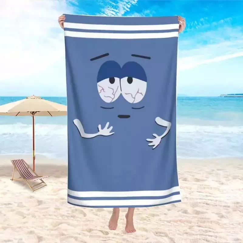 Быстросохнущее пляжное полотенце, пончо с мультяшным принтом смайликов, без песка, для летнего плавания, фитнеса, йоги, Xxl