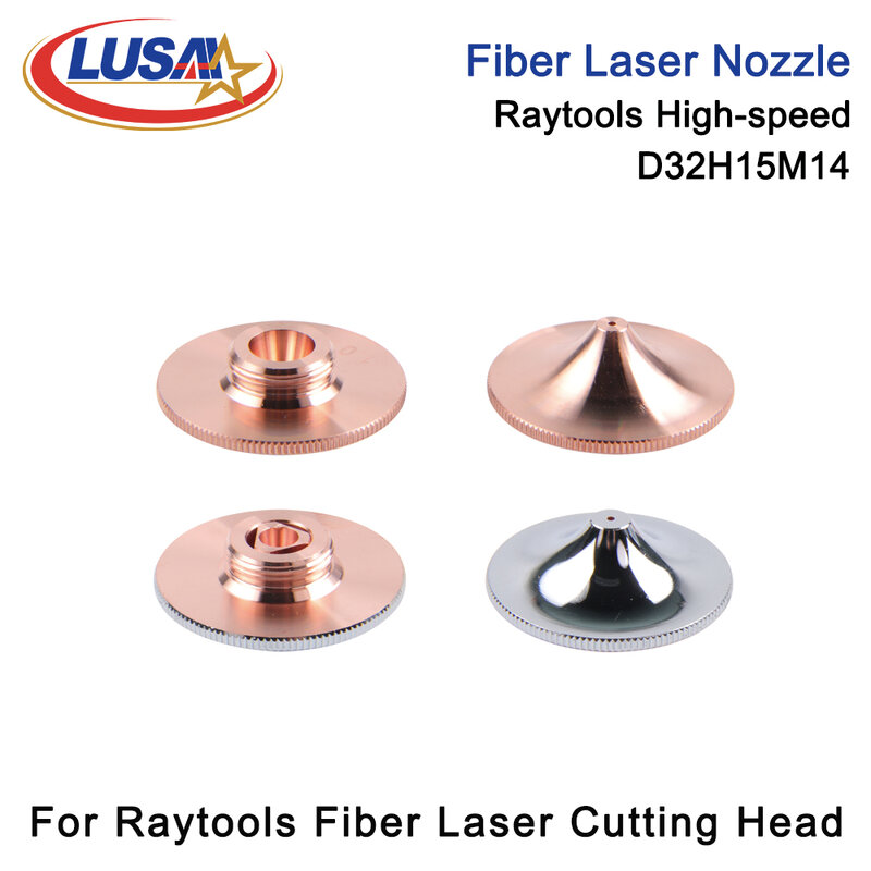 LUSAI عالية السرعة فوهات ليزر raytols ، D32 ، M14 ، H15 ، مفردة ، طبقة مزدوجة ، رأس قطع ليزري