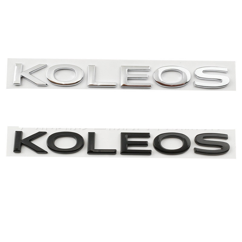 KOLEOS KADJAR-Letra Palavra Emblema Etiqueta, Traseiro Trunk Hood, Grille Logo, Emblema Decal para Renault, Acessórios Do Carro