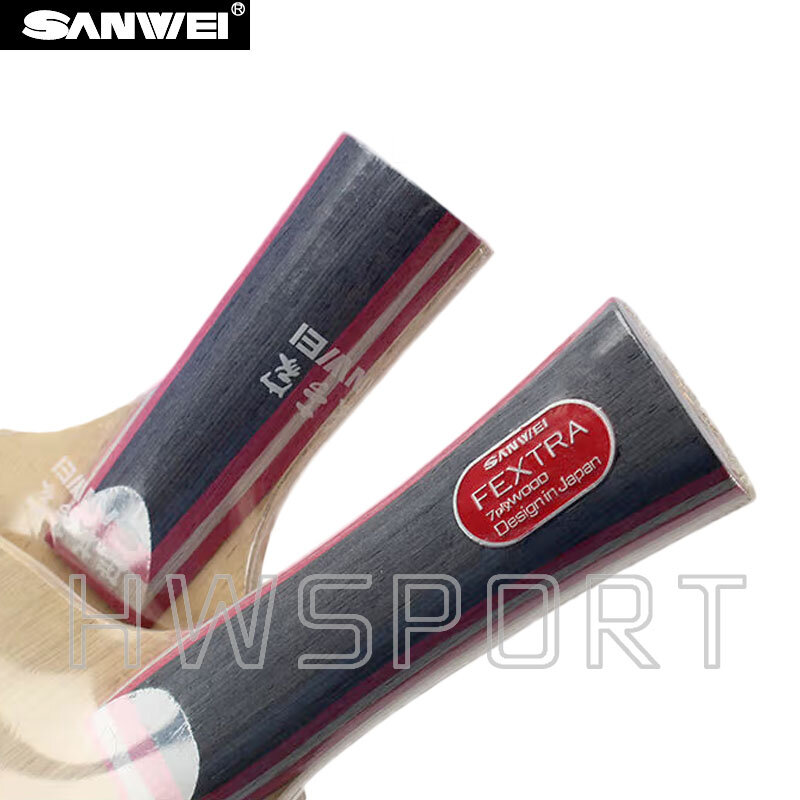 SANWEI-Lame de tennis de table Fextra 7, 7 paires, en bois, livraison gratuite, emballage en boîte d'origine