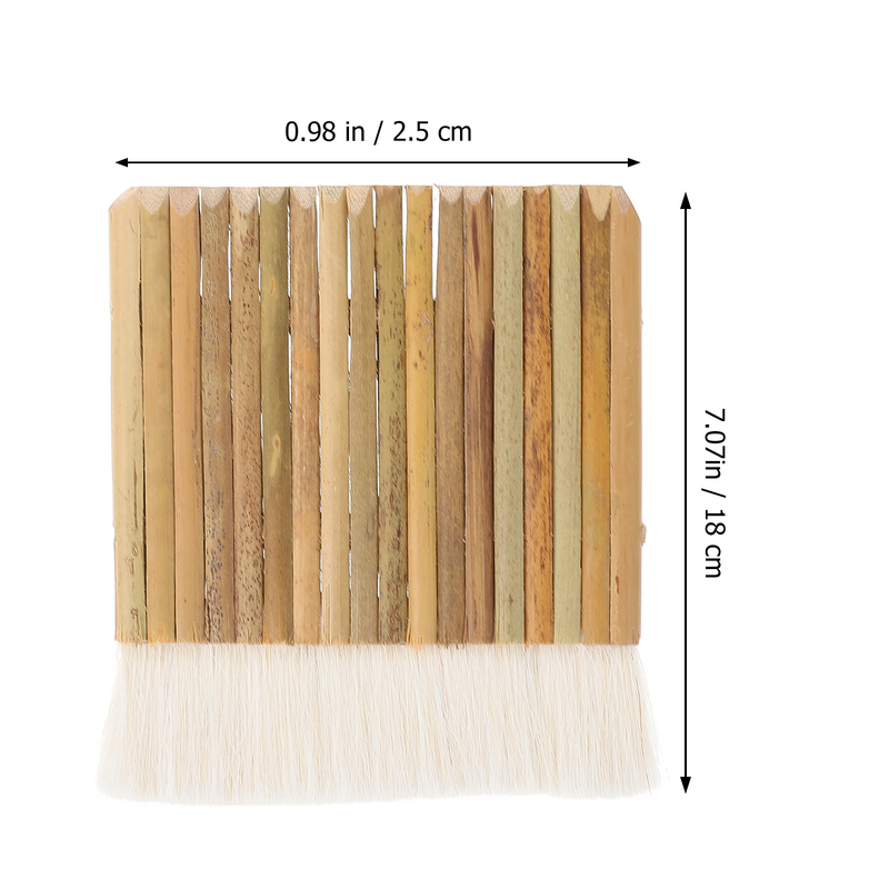 5 piezas de madera con múltiples cabezales, bambú, acuarela