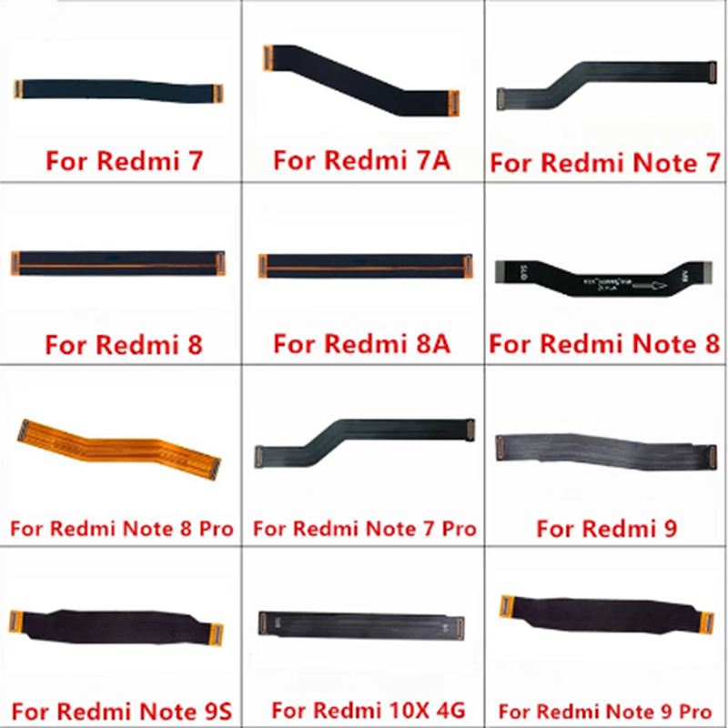 Piezas de reparación de Cable flexible para Redmi 7, 7A, 8, 8A, 9, 9A, 9C, 9T, conexión LCD