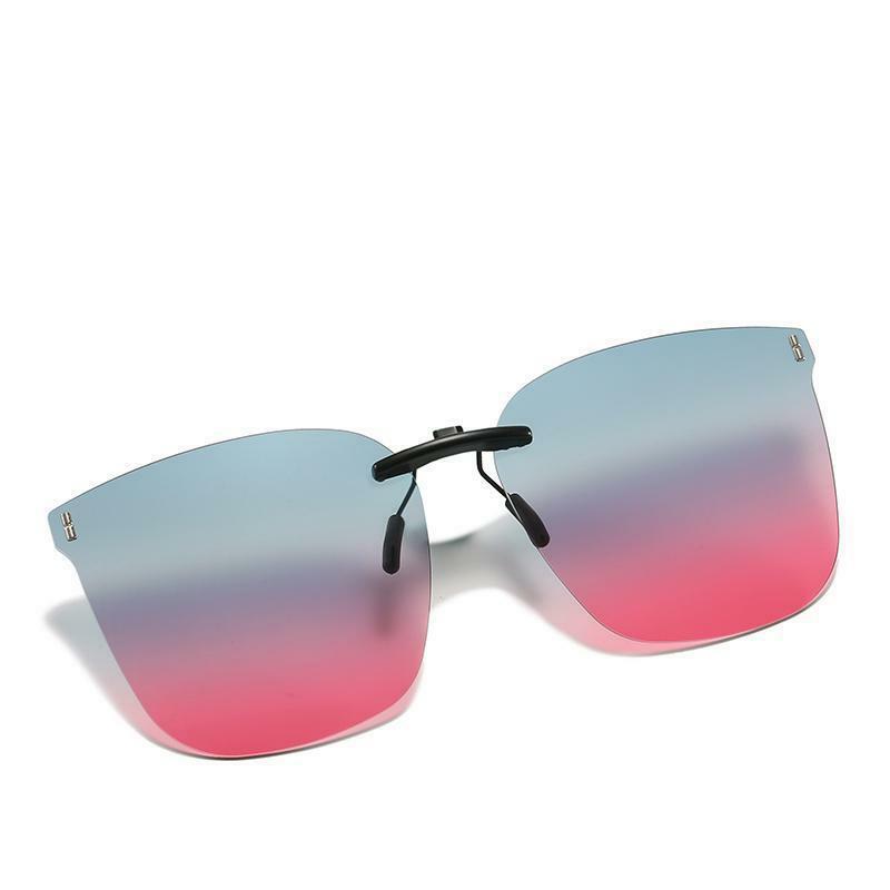 Clip de gafas de miopía de aluminio y magnesio, luz polarizada para conducir, muy a la moda para mujer
