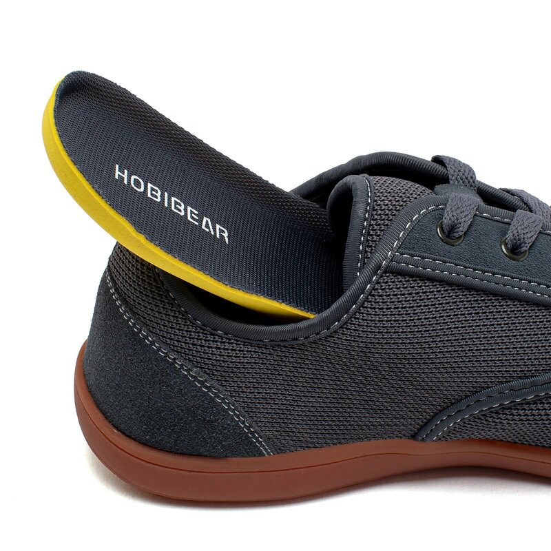 Hobibear รองเท้าเดินเท้าเปล่าสำหรับทุกเพศ, รองเท้าผ้าใบสำหรับเดินกลางแจ้งสวมใส่สบายระบายอากาศเรียบง่าย