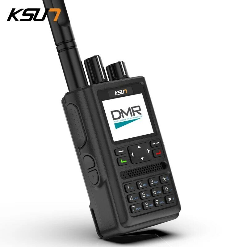 DMR-walkie-talkie con GPS, Radio de grabación SMS para Hutting, viaje al aire libre, Radios bidireccionales digitales y analógicos, KSUN DM10