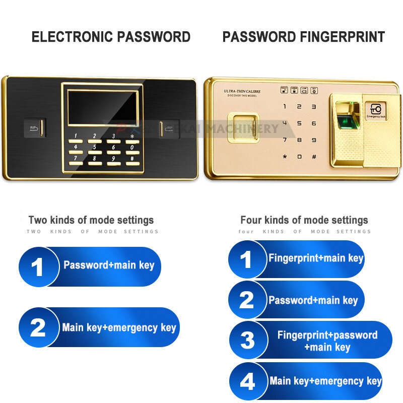 Cassetta di sicurezza elettronica cassetta di sicurezza con serratura digitale per uso domestico e in ufficio cassetta di sicurezza